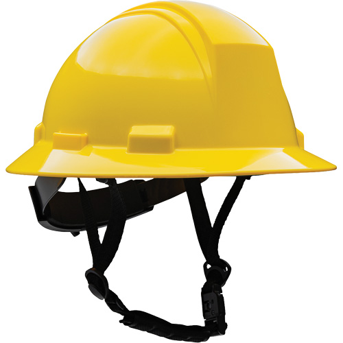 Kilimanjaro Full Brim Safety Helmet with HDPE Shell, Meets CSA Type 2, Ratchet Suspension, Non-Vented Dufferin Supply