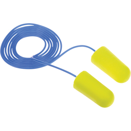 E-A-Rsoft Yellow Neon Earplugs, Bulk - Polybag, Large, Corded Dufferin Supply