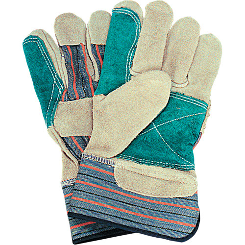 Gants d'ajusteur avec paume double, Grand, Paume en Cuir de vache refendu, Doublure en Coton Dufferin Supply