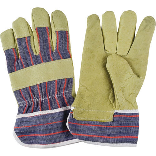 Gant pour ajusteur confortable r&eacute;sistant &agrave; l'abrasion, Grand, Paume en Cuir fleur de porc, Doublure en Coton Dufferin Supply