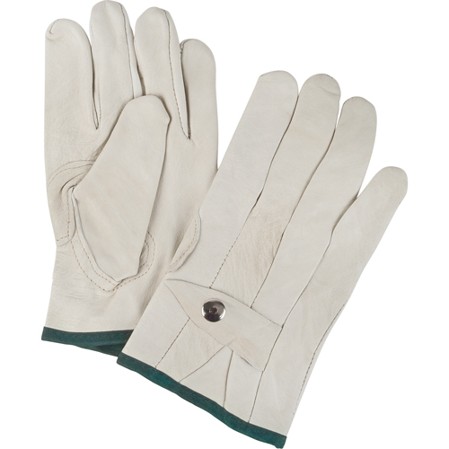 Standard-Duty Ropers Gloves, Medium, Grain Cowhide Palm Dufferin Supply