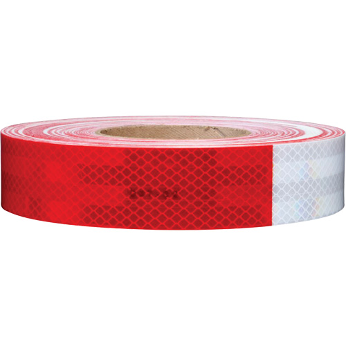 3M Scotchlite Diamond Grade Conspicuity Sheeting Series 983, 2" W x 18" L, Red & White Dufferin Supply
