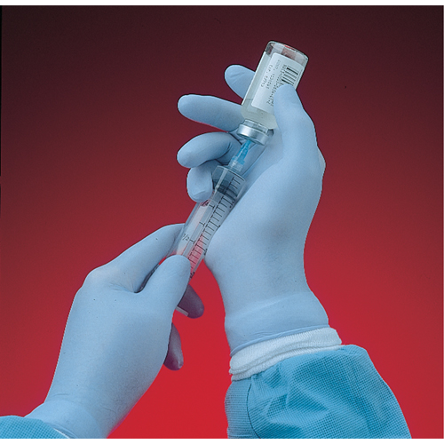 N-Dex&reg; 6005PF Gloves, Medium, Nitrile, 4-mil, Powder-Free, Blue Dufferin Supply