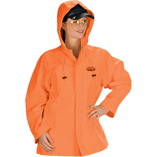 V&ecirc;tements imperm&eacute;ables Hurricane ignifuges et r&eacute;sistants &agrave; l'huile, veste, 4T-Grand, Orange haute visibilit&eacute; Dufferin Supply