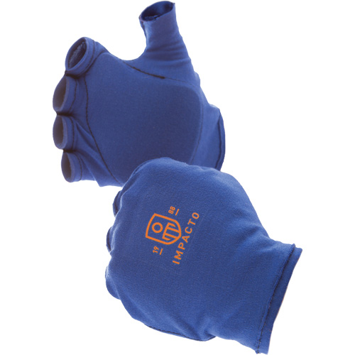Doublures antichocs pour gants sans doigts, main gauche, 6/T-petit, Paume en Synth&eacute;tique, Poignet &agrave; enfiler Dufferin Supply