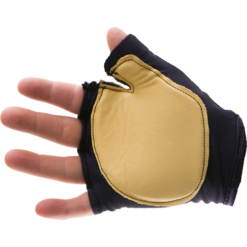 Anti-Impact Tool Grip Fingerless Left-Hand Glove, Size X-Small, Grain Leather Palm Dufferin Supply