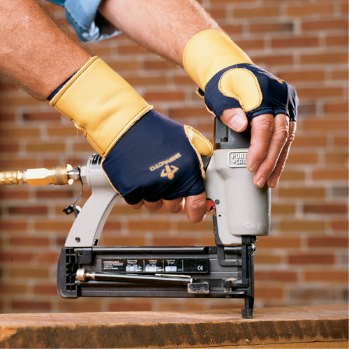 Gants de protection sup&eacute;rieure contre les impacts & les microtraumarismes r&eacute;p&eacute;t&eacute;s, main droite, Taille T-petit, Paume Cuir fleur Dufferin Supply