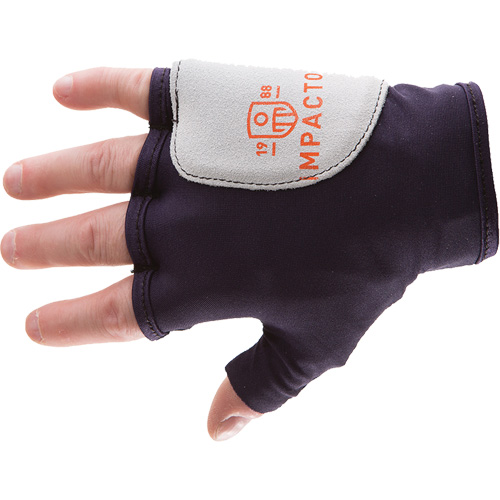 Palm/Side Fingerless Protection Gloves - Left, X-Small, Suede Palm, Slip-On Cuff Dufferin Supply