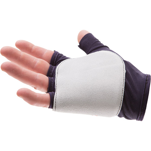 Palm/Side Fingerless Protection Gloves - Left, X-Small, Suede Palm, Slip-On Cuff Dufferin Supply