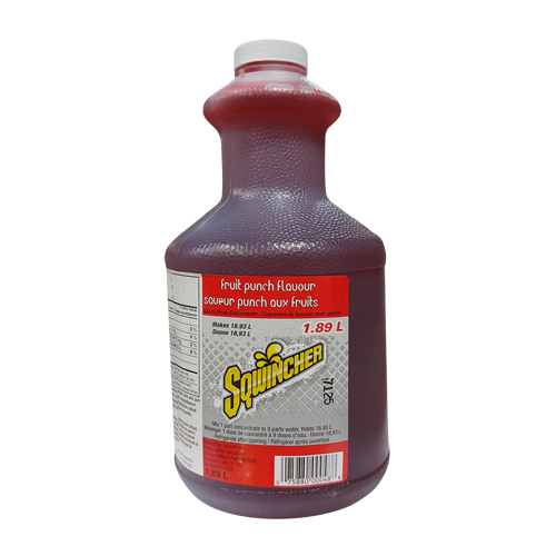 Sqwincher Boisson de r&eacute;hydratation, Concentr&eacute;, Punch aux fruits Dufferin Supply