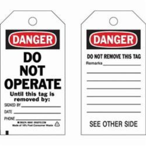 &eacute;tiquettes de s&eacute;curit&eacute; auto-plastifiantes, Polyester, 3" la x 5-3/4" h, Anglais Dufferin Supply