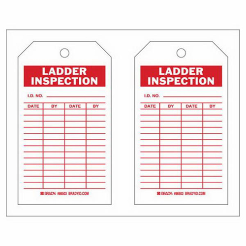 &eacute;tiquettes de rapport d'inspection, Polyester, 4" la x 7" h, Anglais Dufferin Supply