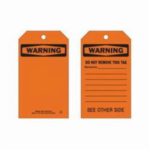 Self-Laminating Safety Tags, Polyester, 4" W x 7" H, English Dufferin Supply