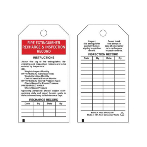 &eacute;tiquettes de rapport d'inspection, Polyester, 3" la x 5-3/4" h, Anglais Dufferin Supply