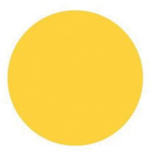 Round Write-On Labels, Circle, 1.5" L x 1.5" W, Yellow Dufferin Supply