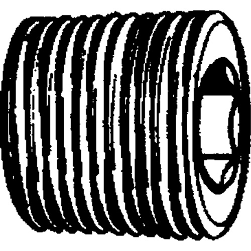 Bouchon de tuyau (t&ecirc;te hexagonale frais&eacute;e), 1/8" dia., Laiton Dufferin Supply