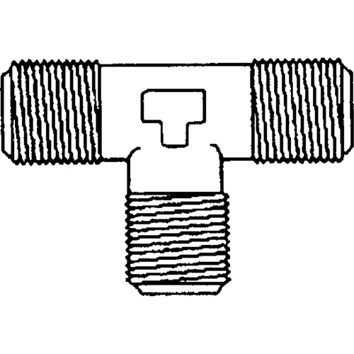 Male Pipe Tee, Brass, 1/8" Dufferin Supply