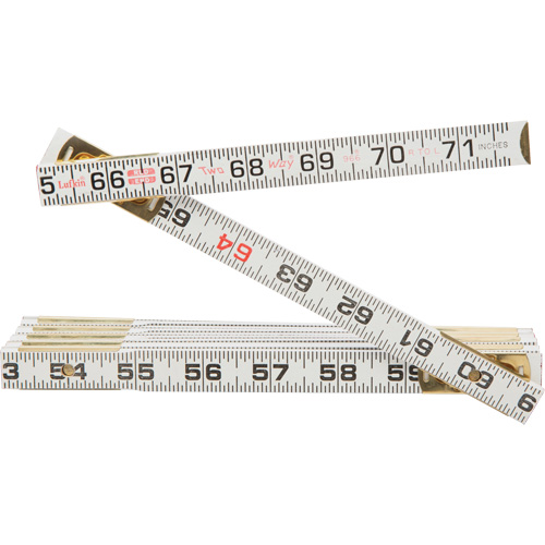 Red End&reg; Two Way&reg; Rule, 6' L, Wood, 1/16" Graduations Dufferin Supply
