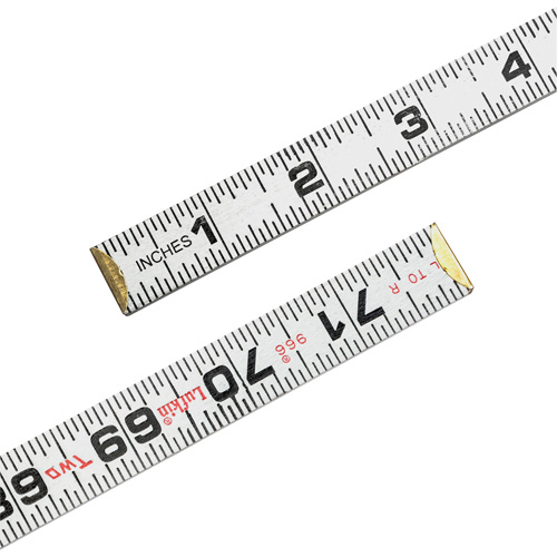 Red End&reg; Two Way&reg; Rule, 6' L, Wood, 1/16" Graduations Dufferin Supply