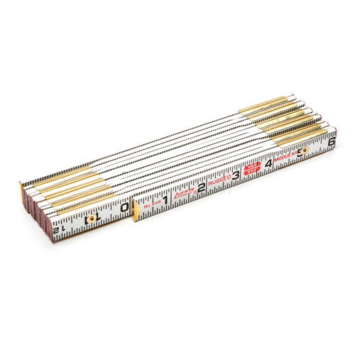 R&egrave;gle de maçon Red End, 6' lo, Bois, Graduations de 1/16" Dufferin Supply
