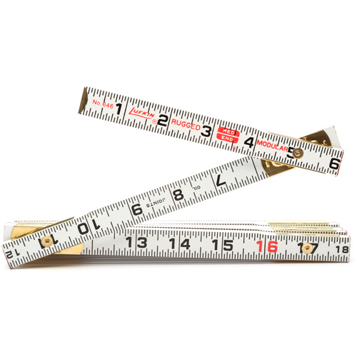 R&egrave;gle de maçon Red End, 6' lo, Bois, Graduations de 1/16" Dufferin Supply