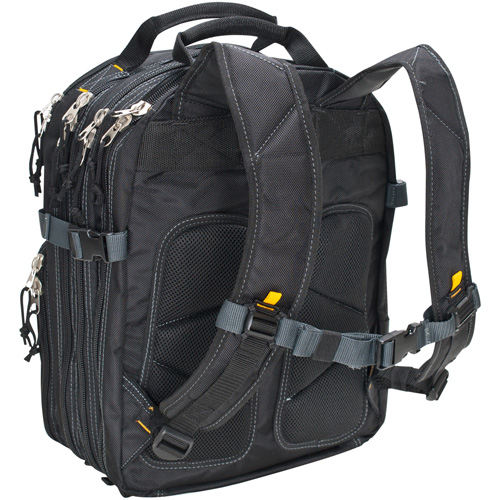 Sacs &agrave; dos pour outils &agrave; 75 pochettes, 13" lo x 17-1/2" la, Noir, Nylon Dufferin Supply