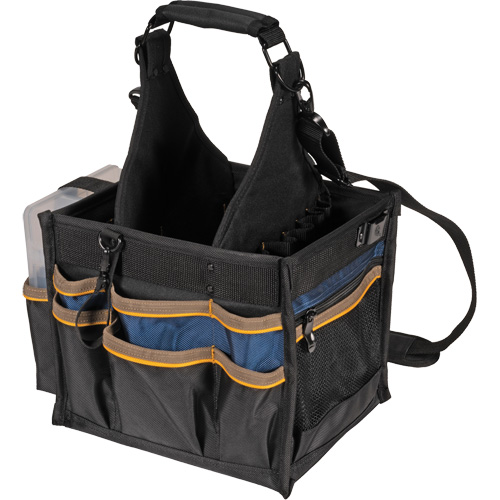 Large Electrical & Maintenance Tool Carrier, Polyester, 23 Pockets, Black Dufferin Supply