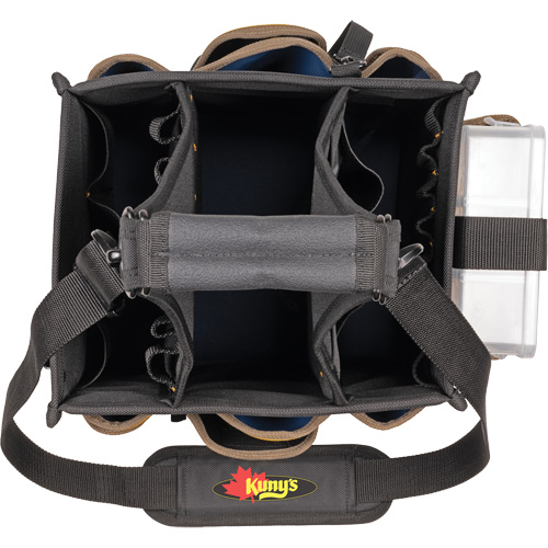Large Electrical & Maintenance Tool Carrier, Polyester, 23 Pockets, Black Dufferin Supply