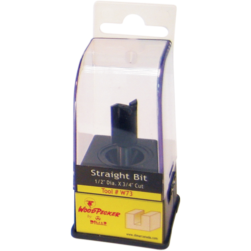 Woodpecker Carbide Bits, 3/16" Dia., 1/2" H, 1-7/8" L, 1/4" Shank Dufferin Supply