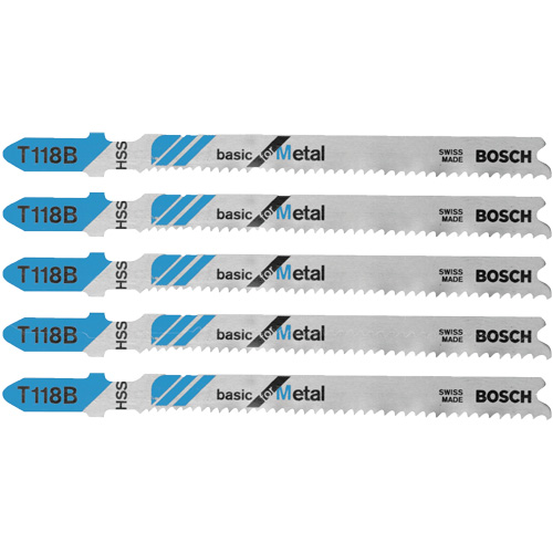 Jig Saw Blades Basic for Metal, High Speed Steel, T-Shank, 3-5/8" L Dufferin Supply