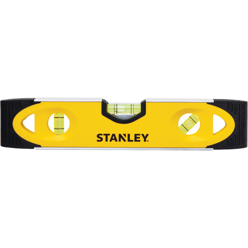 Shock-Resistant Torpedo Level, 9" L, Aluminum, 3 Vials, Magnetic Dufferin Supply