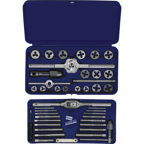 Hanson&reg; Metric Tap & Hex Die Set, 25 Pieces Dufferin Supply