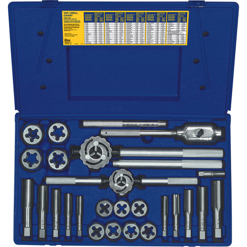 Hanson&reg; Fractional Tap & Hex Die Set, 25 Pieces Dufferin Supply