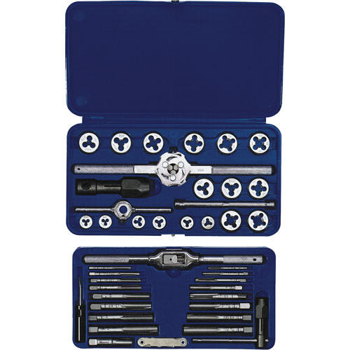 Hanson&reg; Fractional Tap & Hex Die Set, 41 Pieces Dufferin Supply