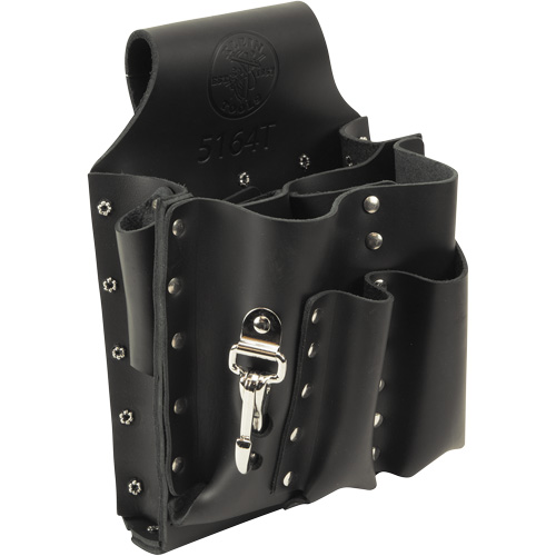 Tool Pouch, Multiple Tool Holder, Leather, 8 Pockets Dufferin Supply