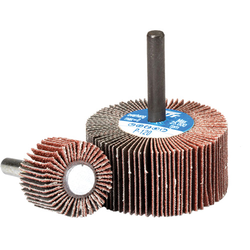 Meule &agrave; lamelles, Oxyde d'aluminium, Grain 180, 3" x 1" x 1/4" Dufferin Supply