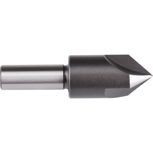 Fraise &agrave; queue droite, 3/8", Acier rapide, Angle de 60°, 3 cannelures Dufferin Supply