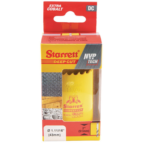 Bi-Metal Holesaw - 1-11/1, 1-11/16", 2" Depth of Cut, Bi-Metal Dufferin Supply