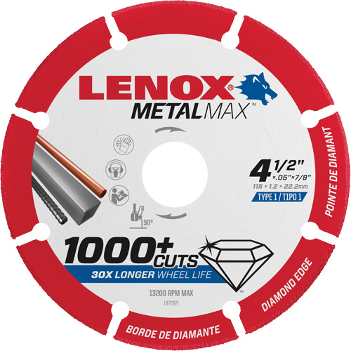 Lames de scie circulaire Metalmax, 4-1/2", Pour M&eacute;tal/Non ferreux Dufferin Supply