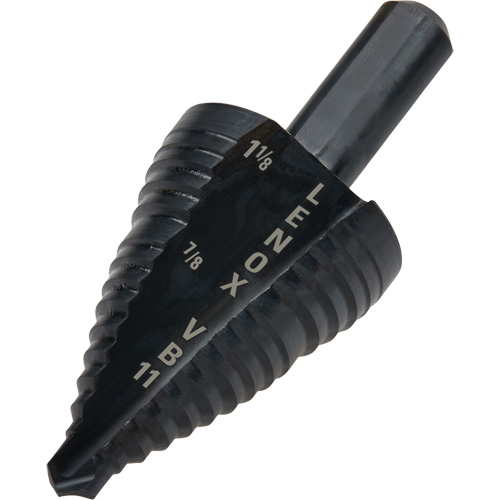 #11 Step Drill Bit, 7/8" - 1-1/8" , 1/4" Increments, High Speed Steel Dufferin Supply
