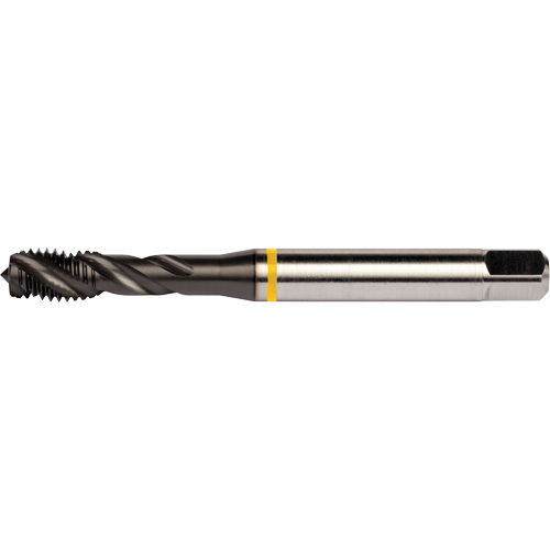 Yellow Shark Spiral Flute Tap, High Speed Cobalt, 1/4"-20 Thread, 3.15" L Dufferin Supply