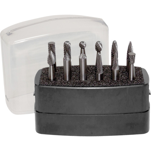Double Cut Rotary Burr Set, 12 Pieces Dufferin Supply