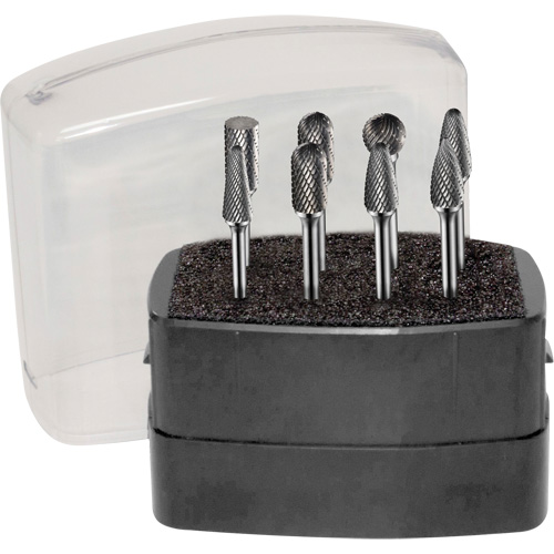 Double Cut Rotary Burr Set, 8 Pieces Dufferin Supply