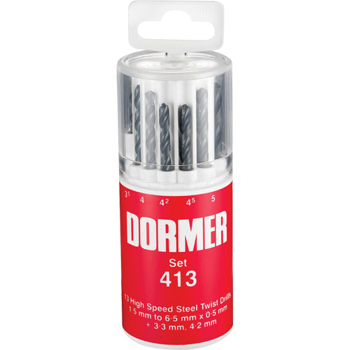Jobber Drill Bit Set, 13 Pieces, High Speed Steel Dufferin Supply