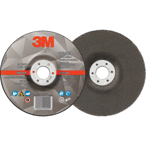 Cut & Grind Wheel, 6" x 1/8", 7/8" Arbor, Type 27, Ceramic Dufferin Supply