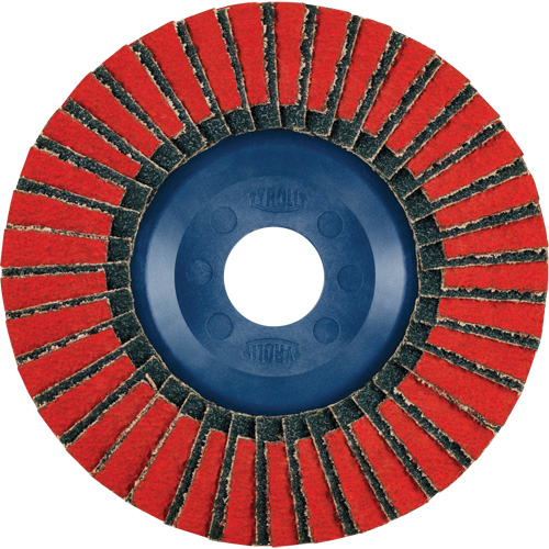 Twin Flap Disc, 5" x 7/8", Type 27, 40 Grit, Ceramic/Zirconia Alumina Dufferin Supply