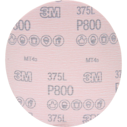 Hookit 375L Film Disc, 6" Dia., P800 Grit, Aluminum Oxide Dufferin Supply