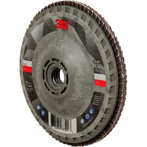 769F Quick Change Flap Disc, 4-1/2" x 5/8"-11, Type 27, 120+ Grit, Ceramic Dufferin Supply