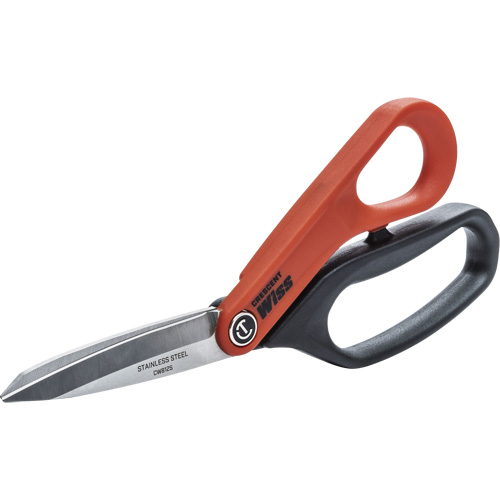 Cisaille tout usage en acier inoxydable pour ouvrier professionnel, 8-1/2", Poign&eacute;e Anneaux Dufferin Supply