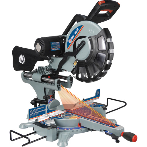 Dual Bevel Sliding Compound Mitre Saw, 12", 15 A Dufferin Supply